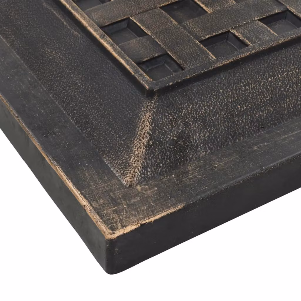 Berkfield Home Square Polyresin Parasol Base, Bronze and Brown, 12 kg – 2