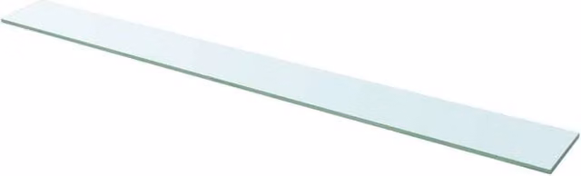 Berkfield Home Wall Mounted Glass Shelves, 2 Pack, Clear, W: 110 cm, D: 12 cm, H: 2 cm