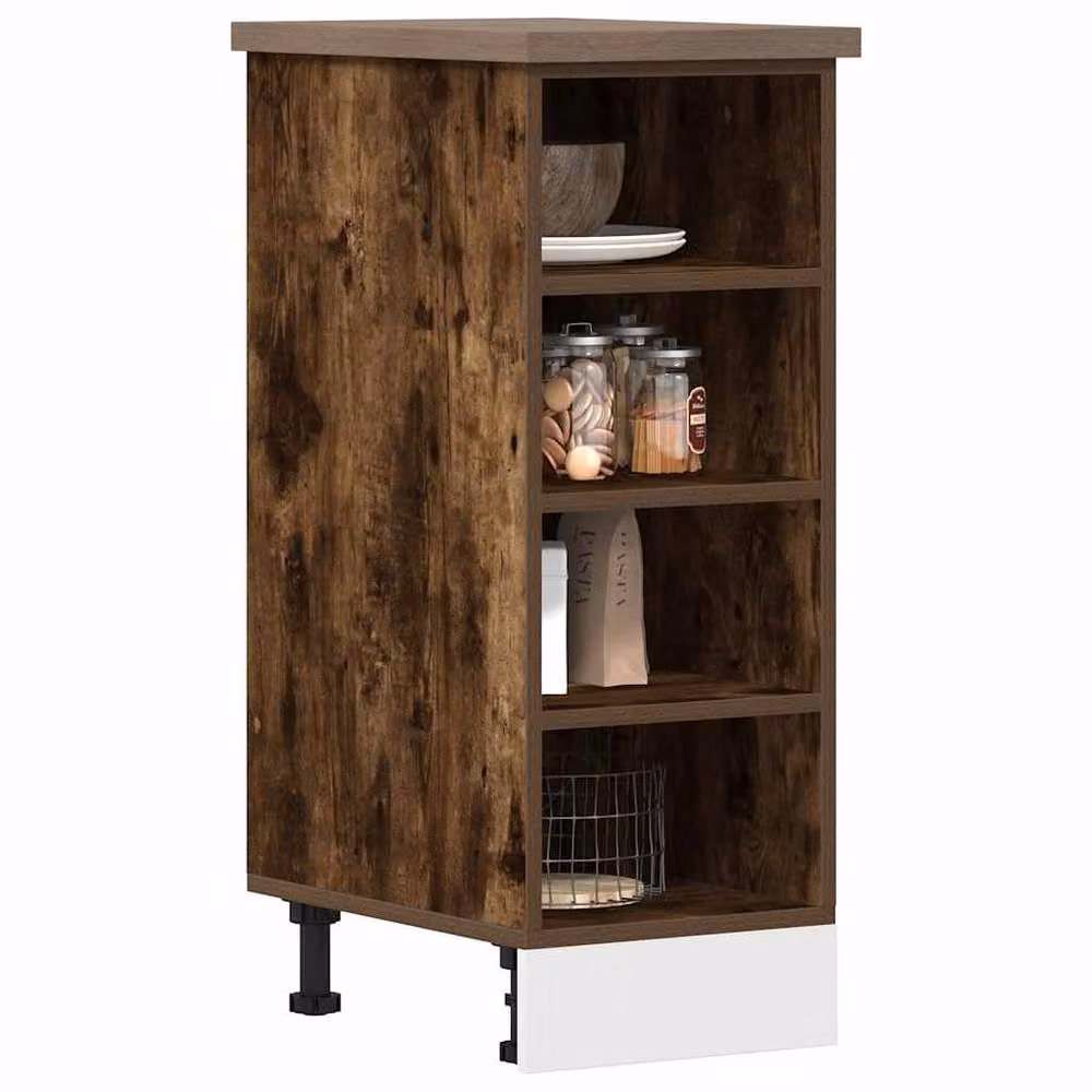 Berkfield Home Smoked Oak Kitchen Base Unit in Brown, W/D/H: 30.0 x 44.5 x 81.5 cm – 2