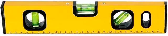 Kelvenix 3 Piece Magnetic Builders Spirit Level Set in Yellow