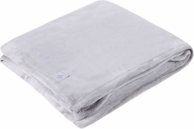 Heat Holders 1.7 Tog Fluffy Fleece Thermal Blanket in White or Grey, W/D/H: 180 x 200 cm – 1