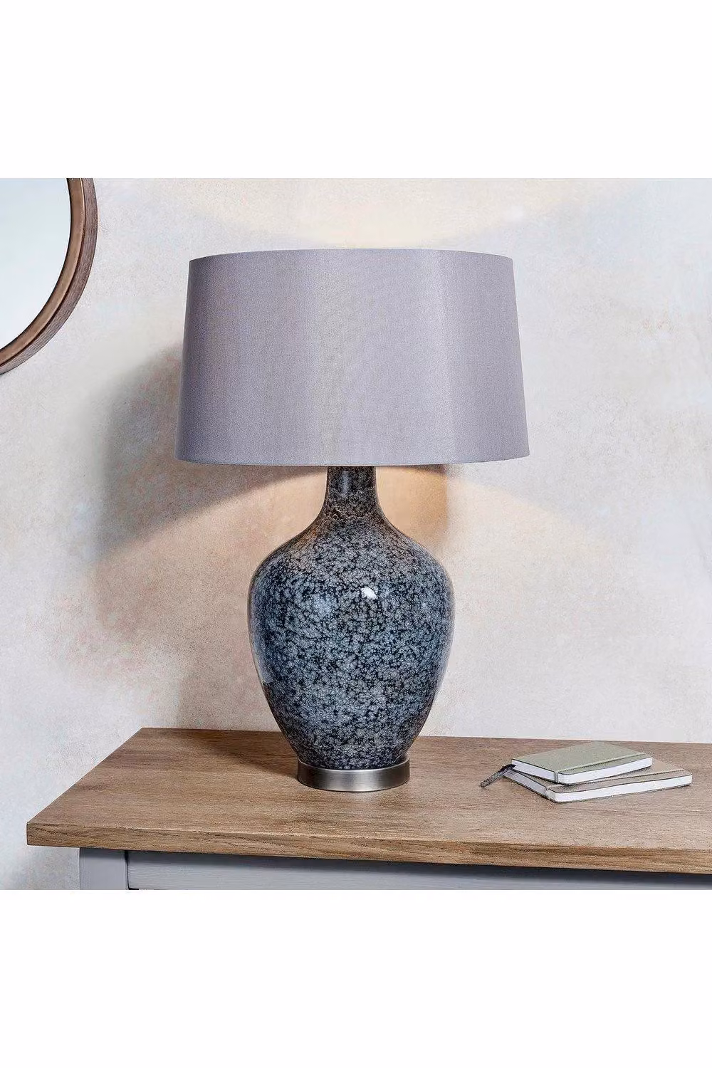 Netlighting Ilsa Table Light with Grey and Black Painted Glass and Matt Nickel Plate, E27 – 2