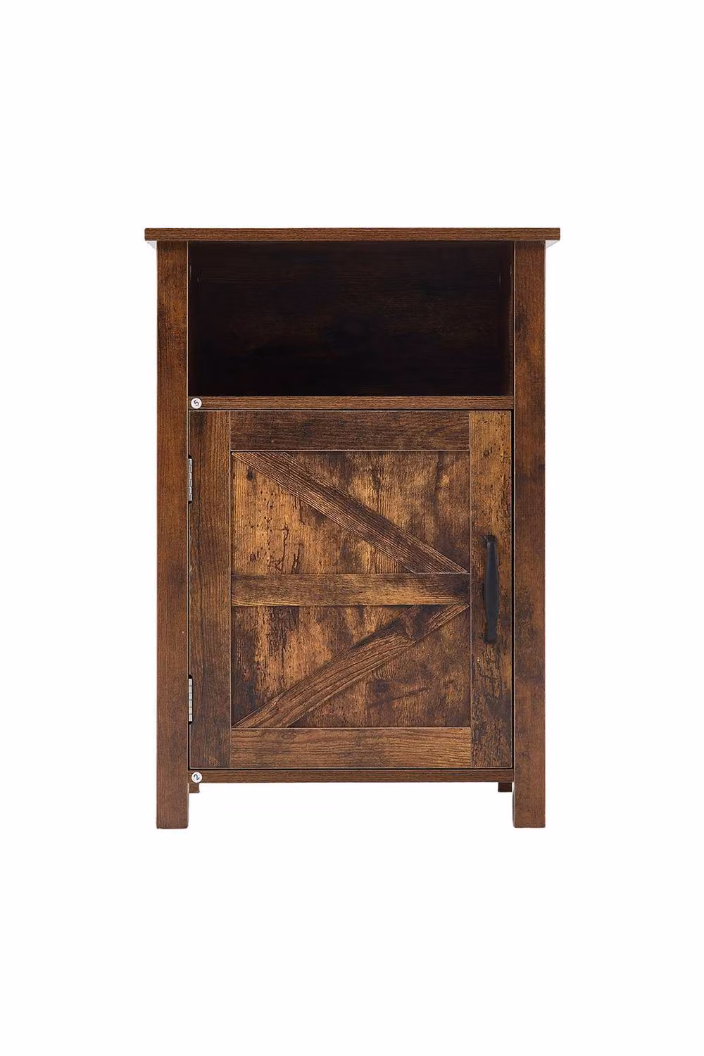 Living and Home Brown Melamine-Faced MDF Bedside Table – 4