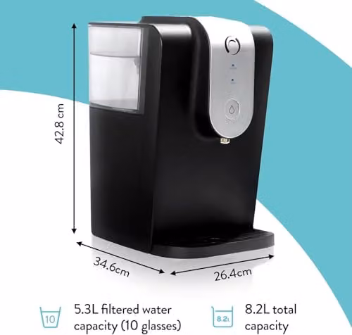 LAICA Aqua Optima Water Filter Dispenser, 8.2 l, Black – 6
