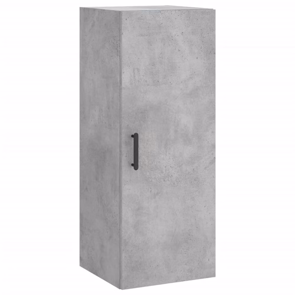 Berkfield Home Wall Mounted Cabinet in Concrete Grey, W/D/H: 34.5 x 34 x 90 cm – 3