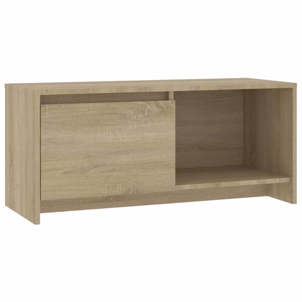 Berkfield Home Sonoma Oak TV Cabinet in Beige, W/D/H: 90 x 35 x 40 cm – 2
