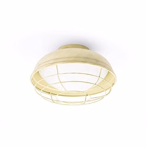 Netlighting Helmet 2-Light Outdoor Ceiling Light in White, Beige or Brown with E27 Socket and IP44 Rating