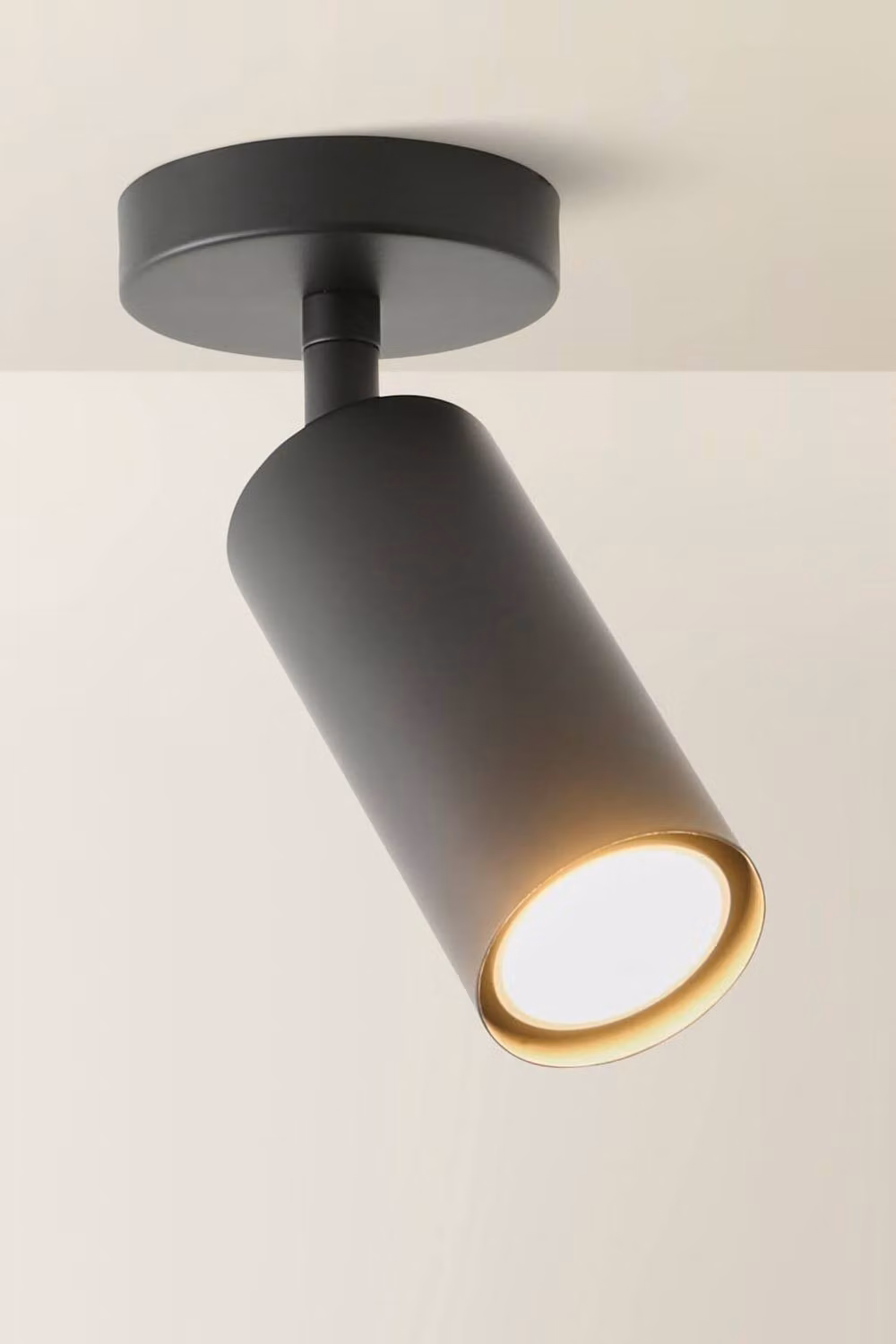 ValueLights Taylor Matte Black Adjustable Cylinder Tube Ceiling Spotlight with Bulb – 2