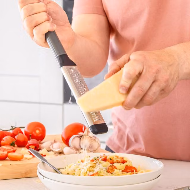 KitchenAid Fine Grater in Stainless Steel, Grey and White