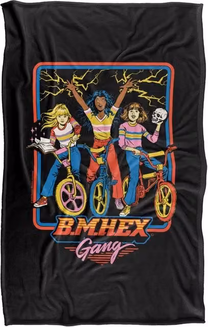 Steven Rhodes B.M.Hex Gang Silky Touch Super Soft Fleece Throw Blanket, Multicolour, W/D/H: 91 x 147 cm – 1
