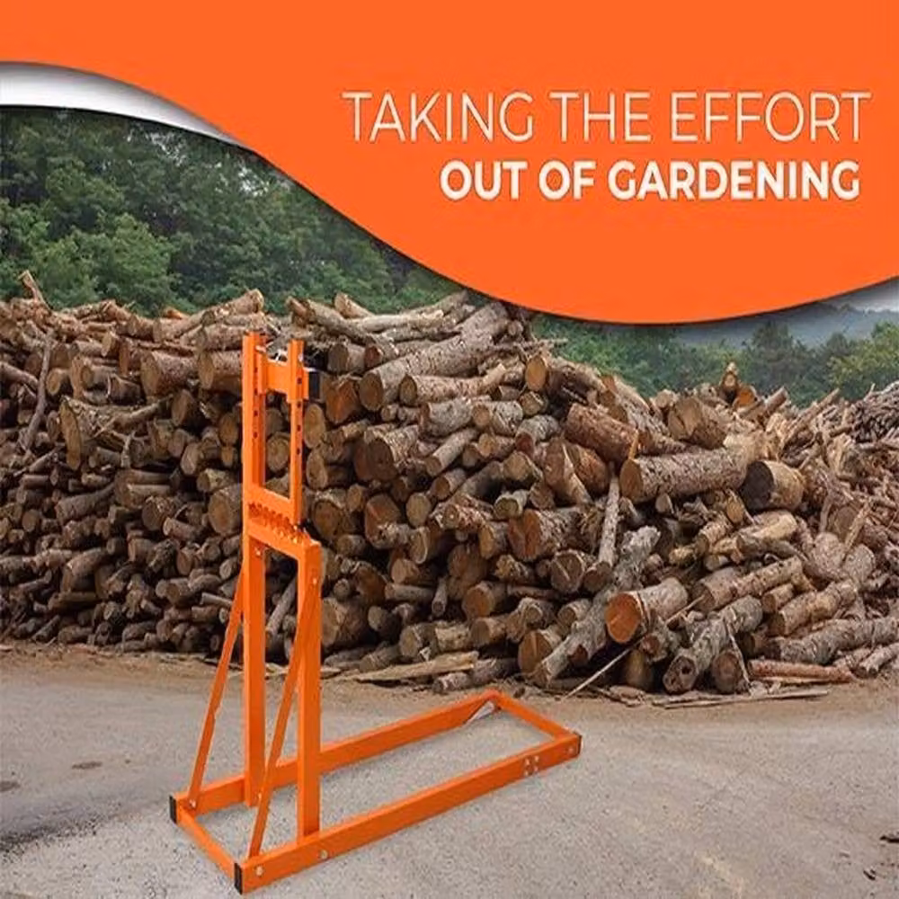 VOGREX Heavy Duty Log Saw Horse and Chainsaw Wood Stand in Orange – 2