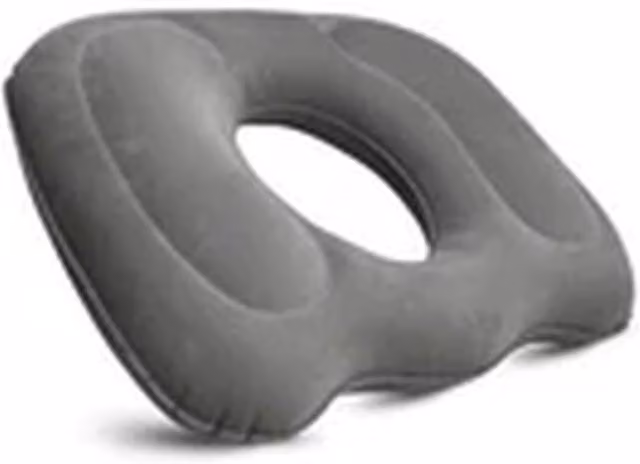 Havendro Grey Inflatable Donut Ring Cushion for Wheelchair Seats