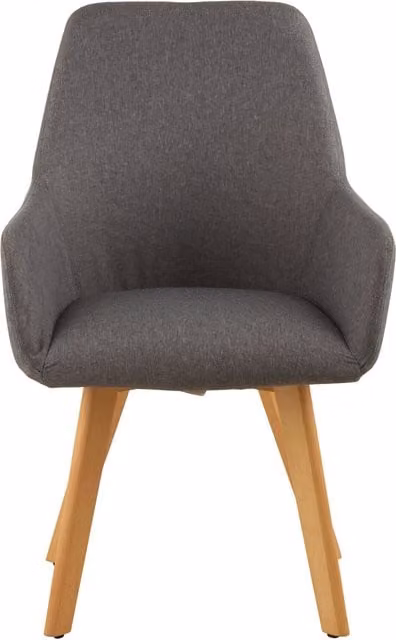 Orsina Stockholm Leisure Chair in Grey with Lacquered Beech Wood – 1