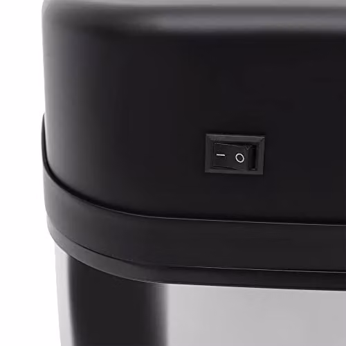 HOMCOM Automatic Sensor Dustbin in Silver and Black, 20L, W: 25 cm, D: 25 cm, H: 42.5 cm – 6
