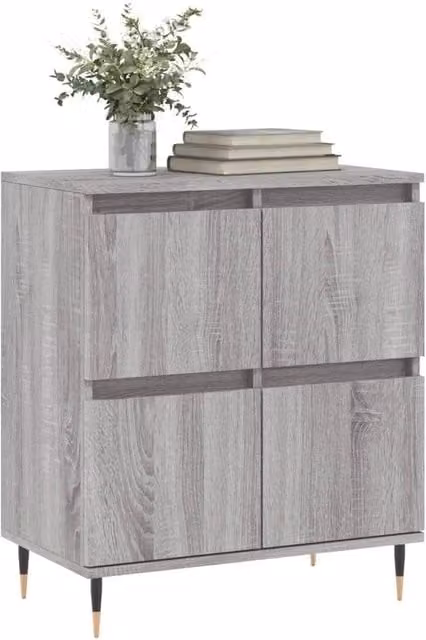 Berkfield Home Sonoma Grey Sideboard in Engineered Wood, W/D/H: 60 x 35 x 70 cm – 1