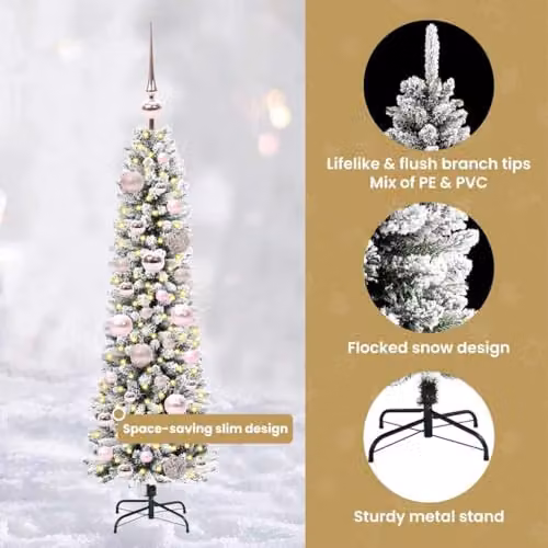 vidaXL Artificial White Christmas Tree, Height: 120 cm – 4