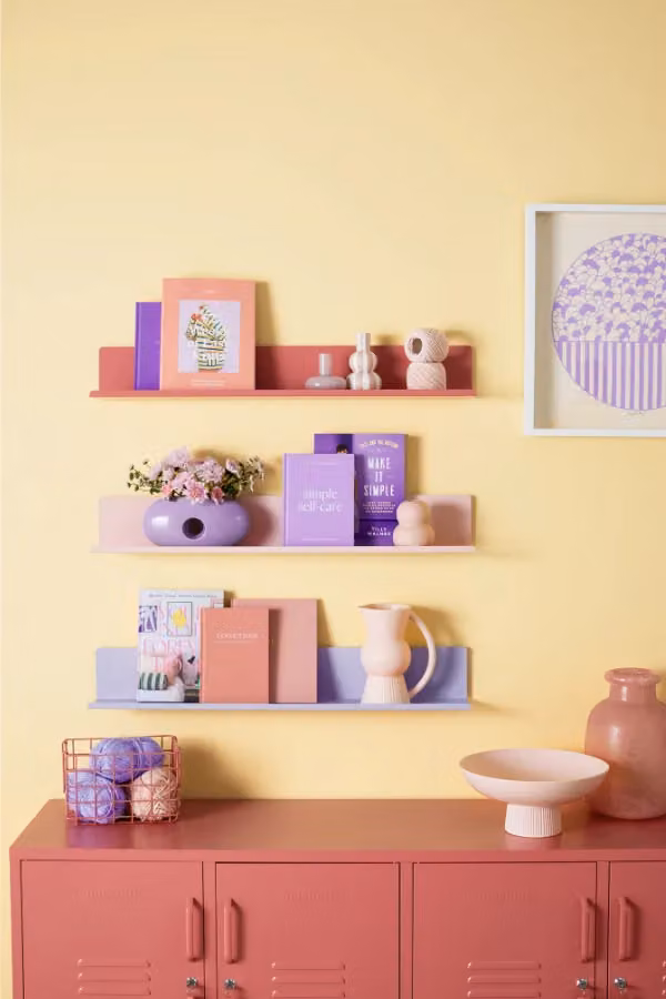 Mustard Made The Ledge Wall Mounted Shelf in Berry Pink, W/D/H: 85 x 15 x 13 cm – 2