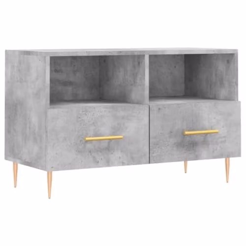 vidaXL Modern TV Cabinet in Grey, W/D/H: 80 x 36 x 50 cm – 1
