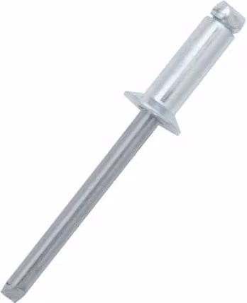 JRP Riveting Products Silver Aluminium and Steel Countersunk Head Rivets, 4.8 x 6mm