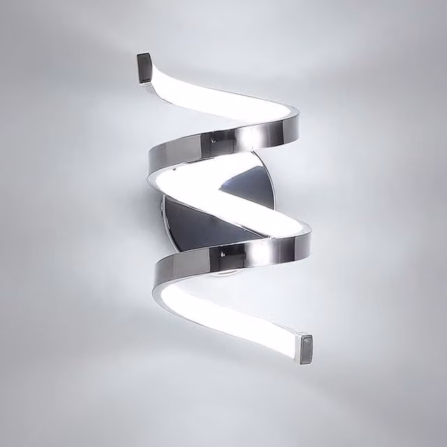 COMELY 18W Modern LED Up and Down Wall Light in Silver with 6000K Cool White Light – 1