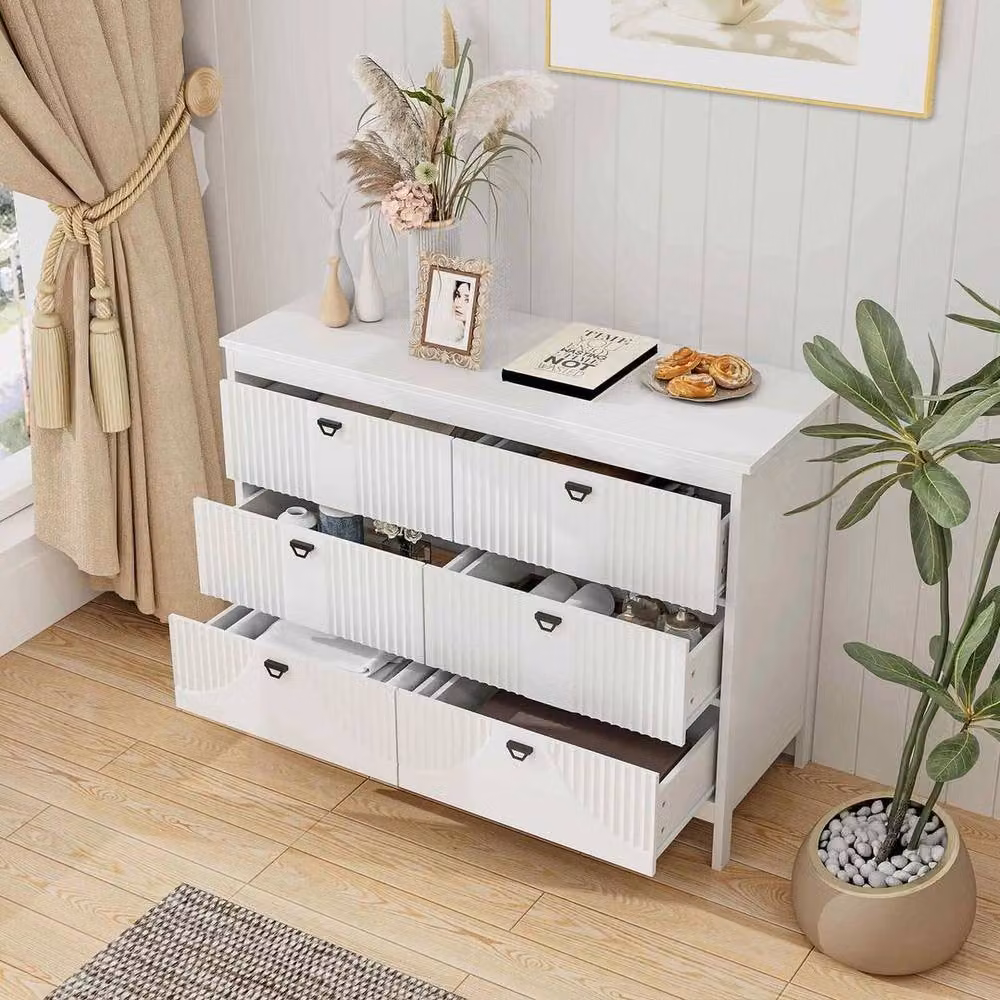 KORVIXA White Modern Home Storage and Kitchen Buffet Cabinet – 2