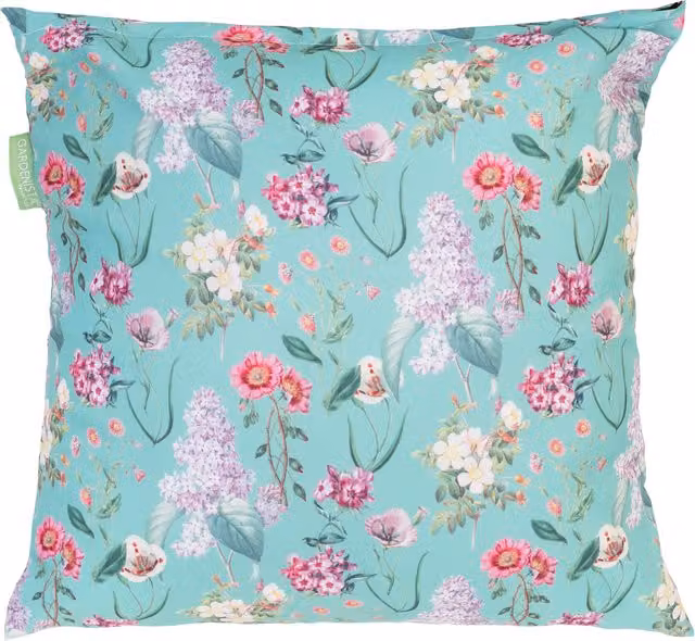 Gardenista Flower Meadow Green Floral Printed Outdoor Scatter Cushion
