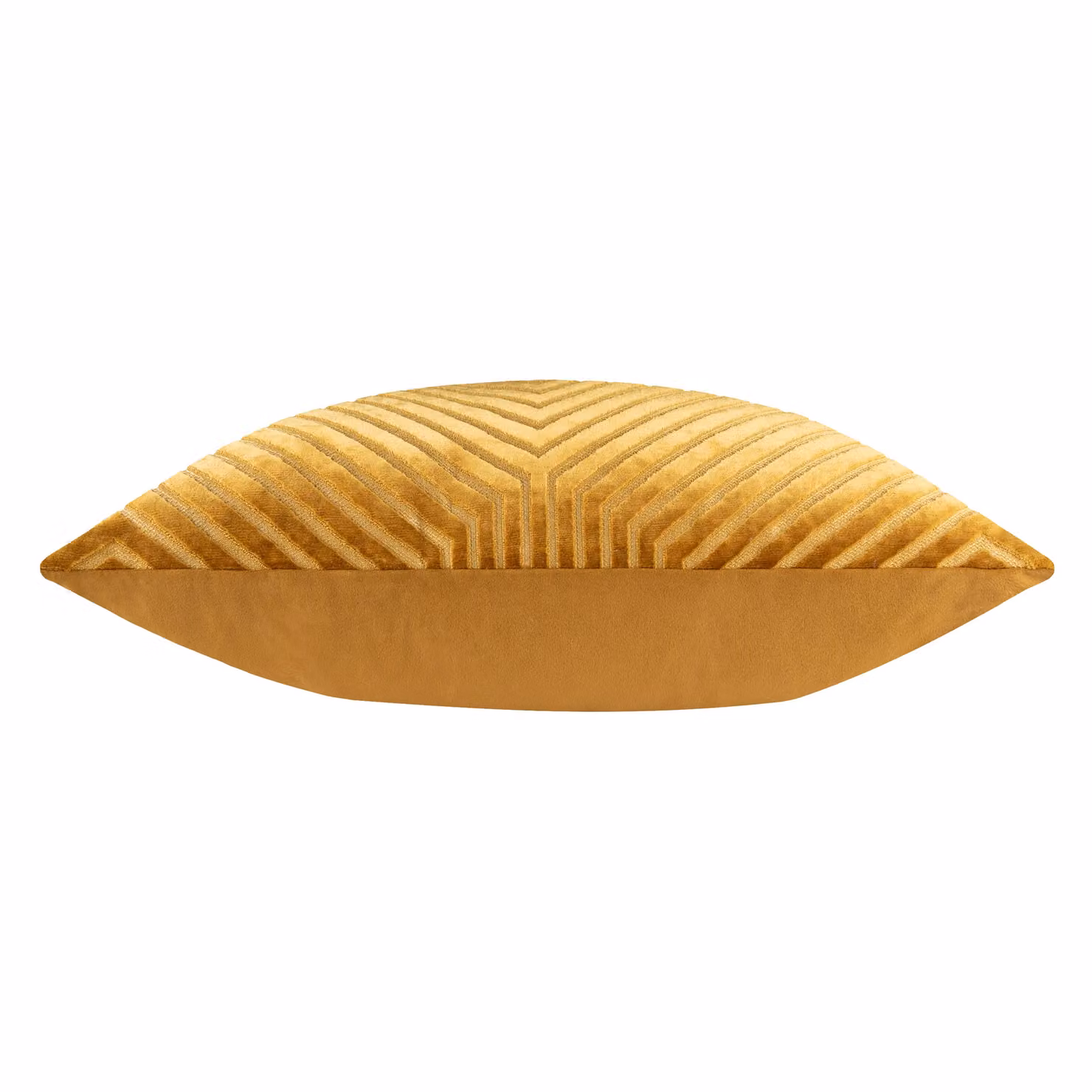 Paoletti Evoke Gold Velvet Square Cushion with Polyester Filling, 55 x 55 cm – 3