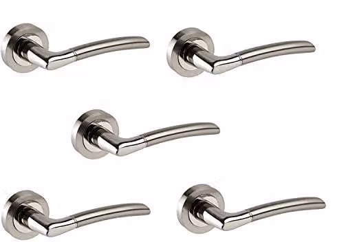 Golden Grace Indiana Duo Screw Polished and Satin Chrome Finish Silver