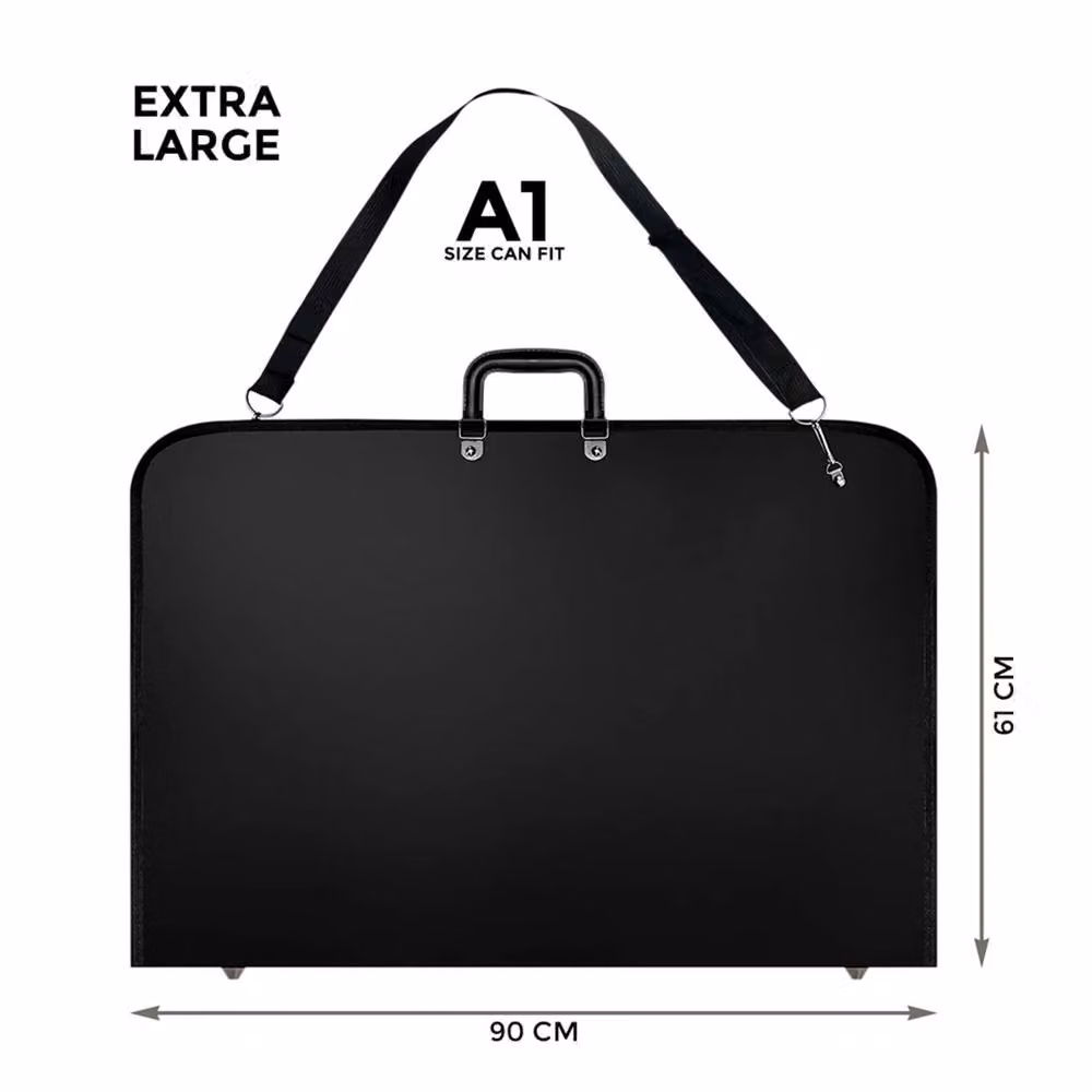 Kelvenix A1 Waterproof Black Zip Portfolio Case for Paper, W/D/H: 50 x 50 x 50 cm – 2