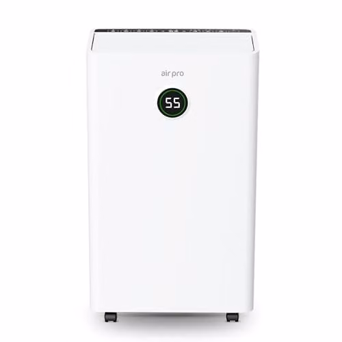 MONHOUSE Digital Dehumidifier in White with Sleep Mode, 24H Timer and Continuous Drain, 16L/Day Capacity
