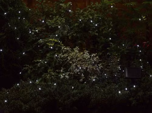 Smart Garden Products Solar Powered LED String Lights, 100 Cool White Lights with Dusk Sensor – 2