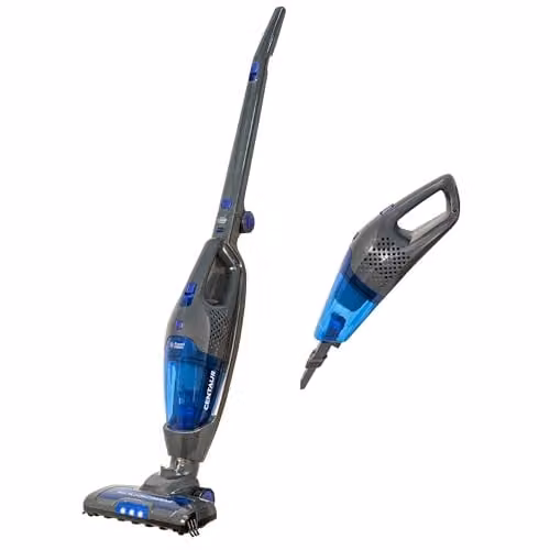 Russell Hobbs Centaur 2 in 1 Cordless Bagless Stick Vacuum, 800W, 60-Min Run Time, Grey & Blue RHSV2211