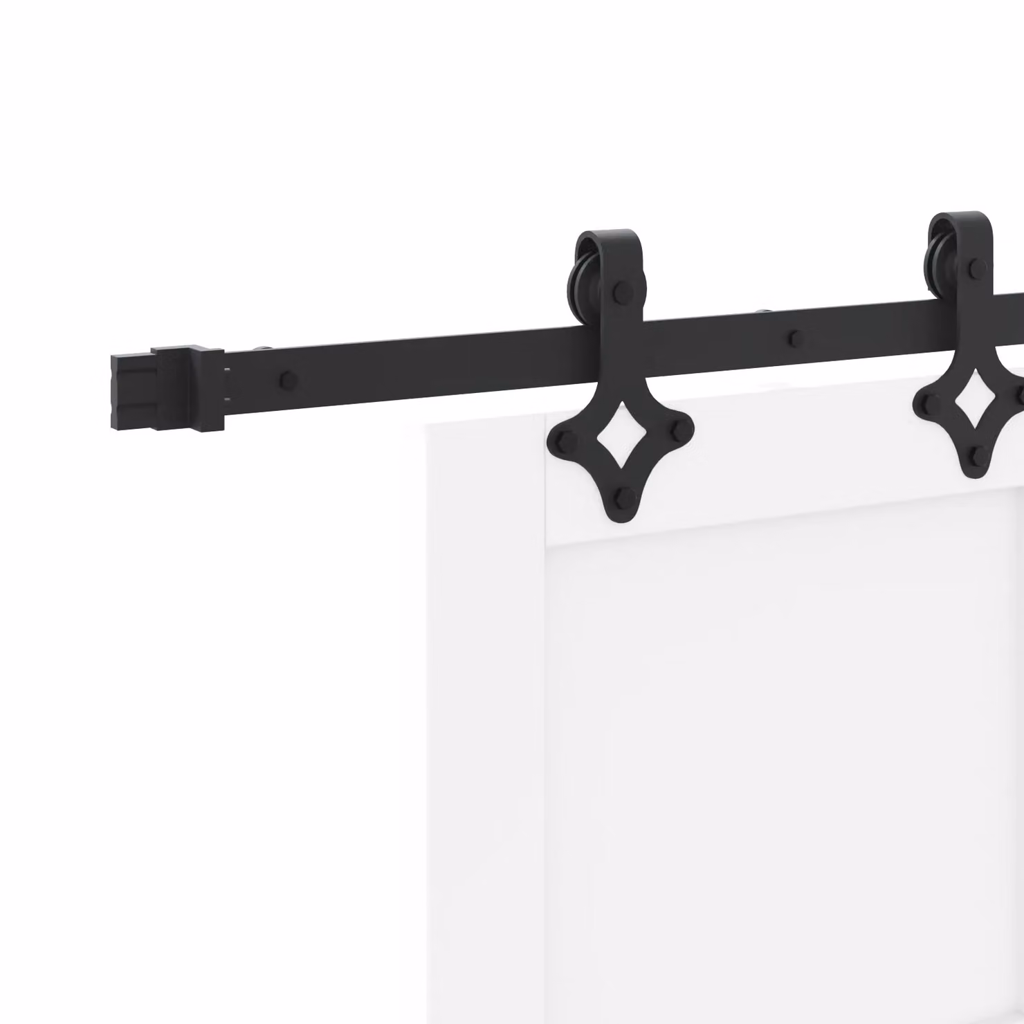Berkfield Home Minimalist White Lacquered Sliding Door with Hardware Set, Solid Pine Wood, W: 83 cm, H: 232 cm – 2