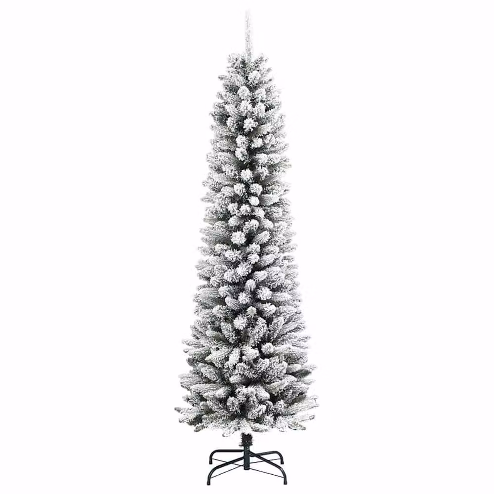 Berkfield Home Artificial Christmas Tree with 300 LEDs in Green, White and Black, Height: 210 cm – 3