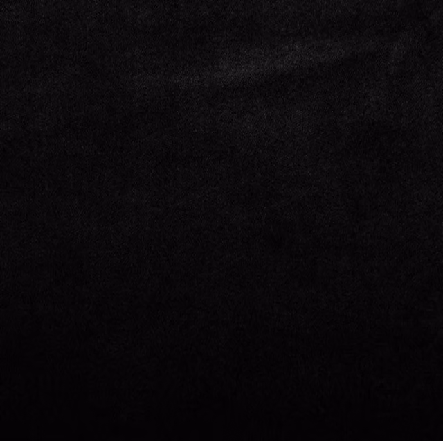 Terrys Bellisimo Opaque Black Velvet Polyester Fabric Panel