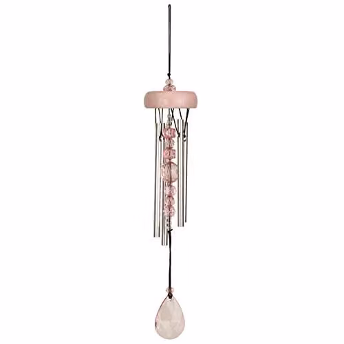 Woodstock Chimes Sparkle Hanging Pink Wind Chime – 1