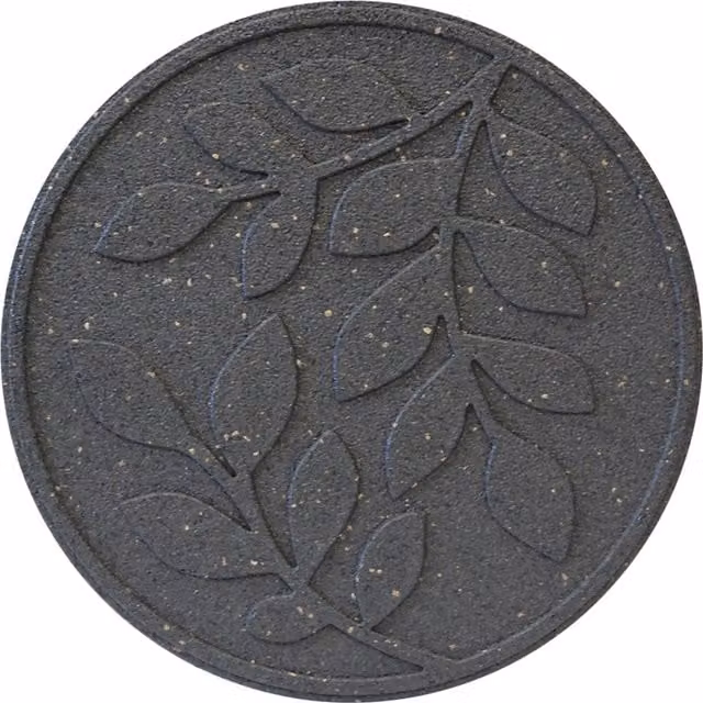 Garden Gear Reversible Eco-Friendly Rubber Stepping Stone Leaves in Grey
