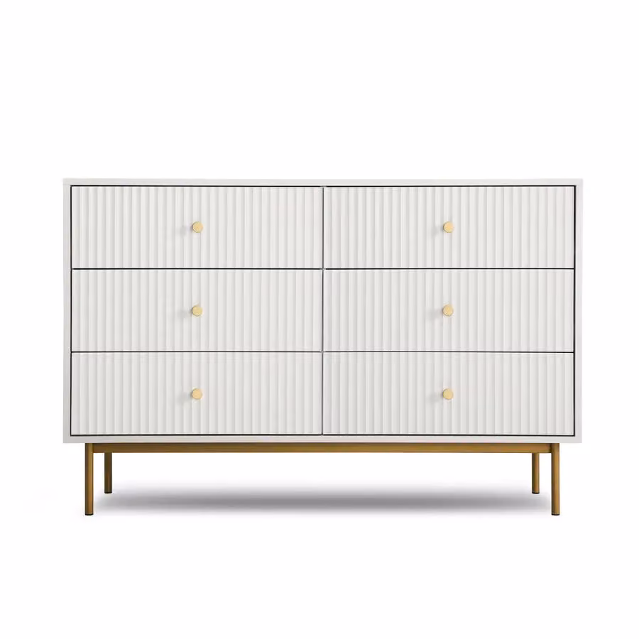 Home Garden Direct Wide Chest of Drawers in White – 2