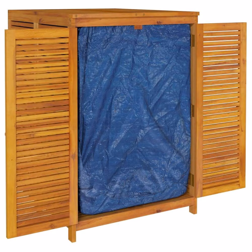 Berkfield Home Garden Storage Box in Brown Solid Acacia Wood, W: 280 cm, D: 87 cm, H: 104 cm – 3