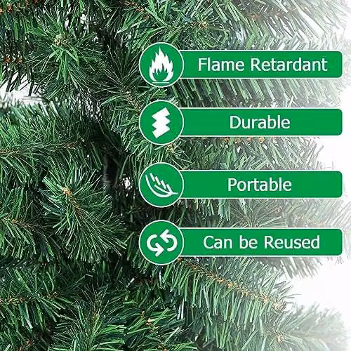 Shatchi Green Canadian Pine Artificial Tabletop Christmas Tree, Height: 60.96 cm – 3
