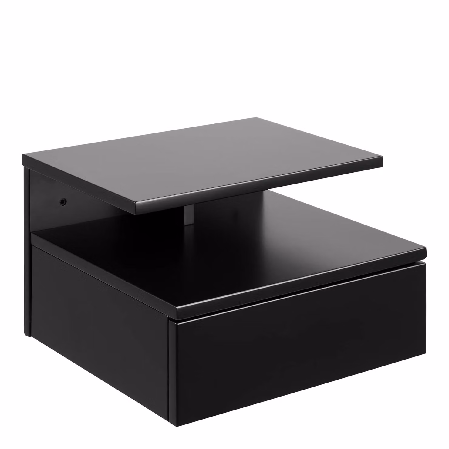 Furniture To Go Ashlan Modern Bedside Table with 1 Drawer in Black – 2