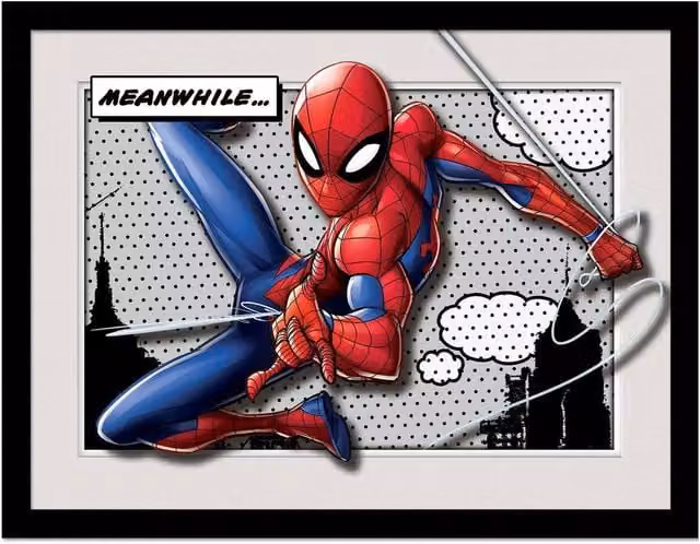 Spider-Man Meanwhile Breakout Multicolour Framed Paper Poster