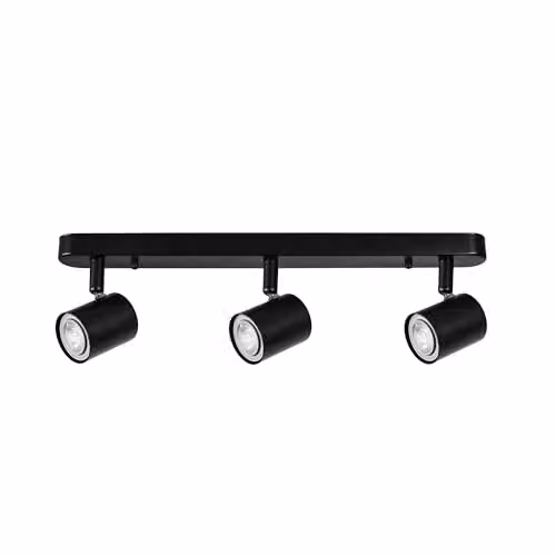 Netlighting FORLIGHT Keeper Triplex Triple Adjustable Spotlight Bar GU10 Black