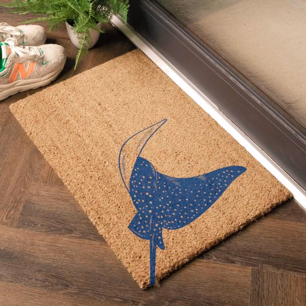 Artsy Mats Sting Ray Doormat in Brown, W/D: 60 x 40 cm – 2