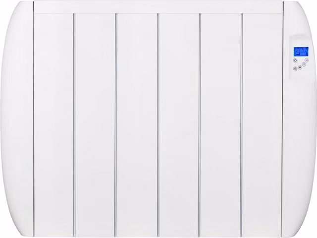 MYLEK 1500W Aluminium Electric Panel Convector Heater with 24/7 Digital Timer in White