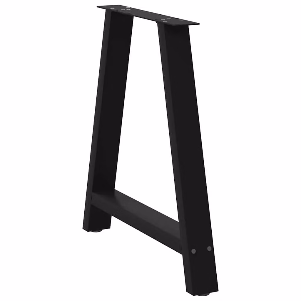 Berkfield Home A-Shaped Coffee Table Legs, 2 Pieces, Black Steel, H: 72-73 cm x W: 80 cm – 3