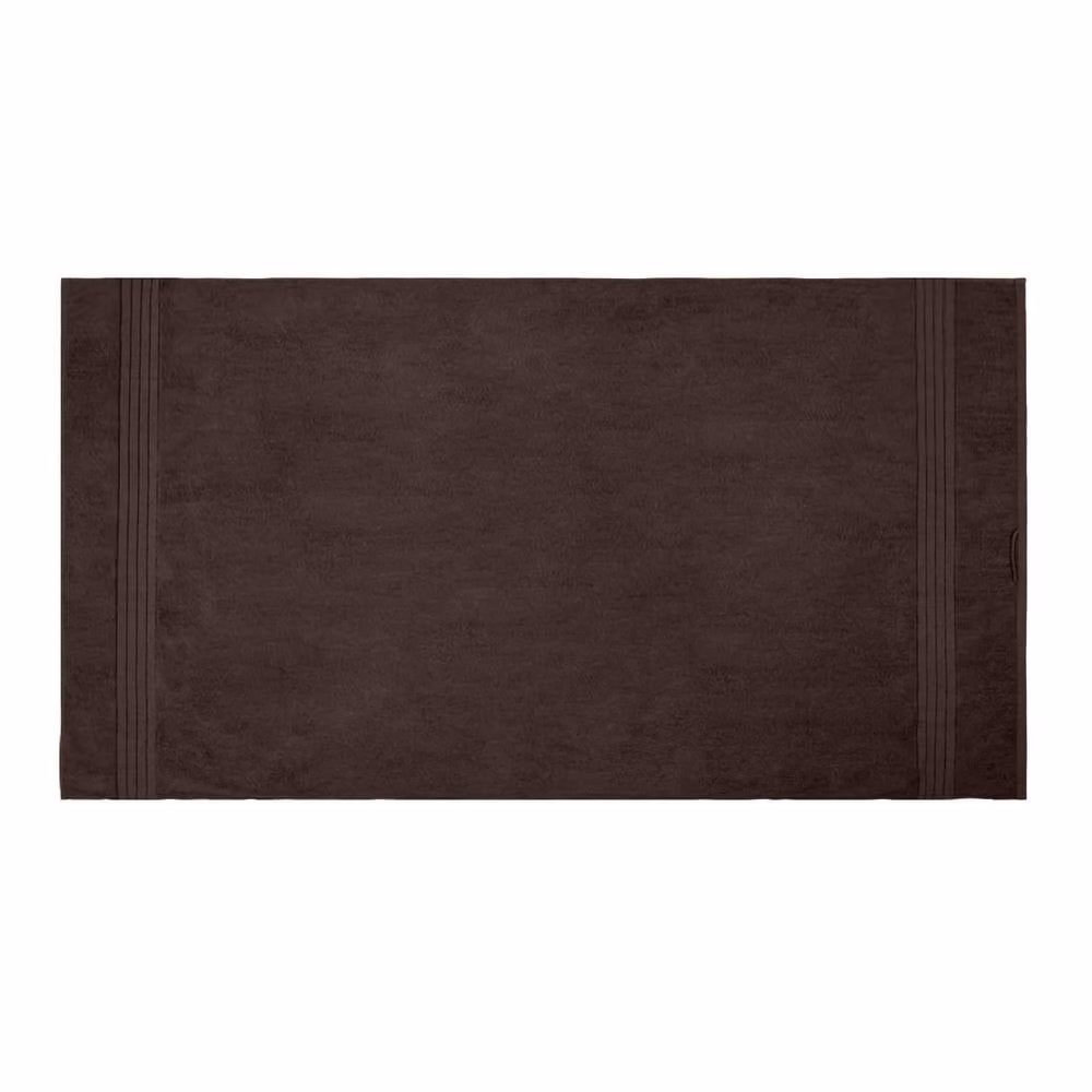 OHS 2 Pack of Fluffy 100% Cotton Bath Sheets in Brown – 3