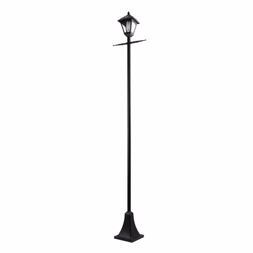 Gainsborough Deluxe Solar LED Lamp Post Light in Black Stainless Steel, Height: 200 cm – 4