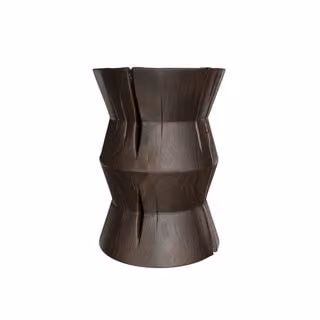 Dome Deco CHICO Art Deco Side Table in Brown Wood
