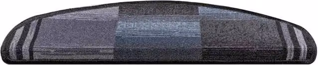 Berkfield Home Self-adhesive Stair Mats, 10 Pack, Black and Grey, W/D/H: 65 x 21 x 4 cm – 1